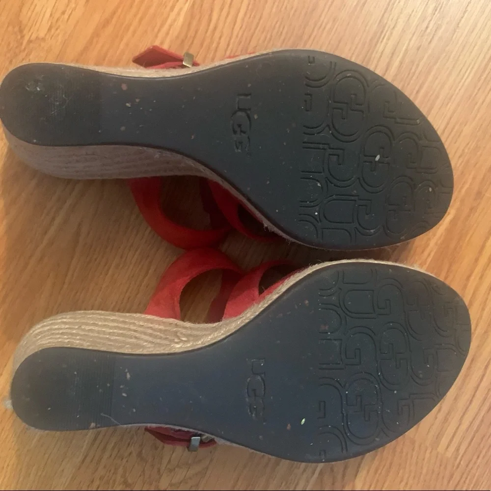 Ugg Tawnie Tango Wedges Red Espadrilles